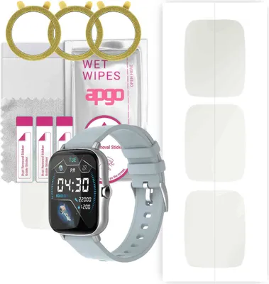 Produktbild von apgo 3 Stück Schutzfolie, Matt, kompatibel mit Findtime ZXLY20pro Smartwatch, Hydrogel Displayschutzfolie mit Positionierhilfe, Displayfolie, robust und kratzfest
