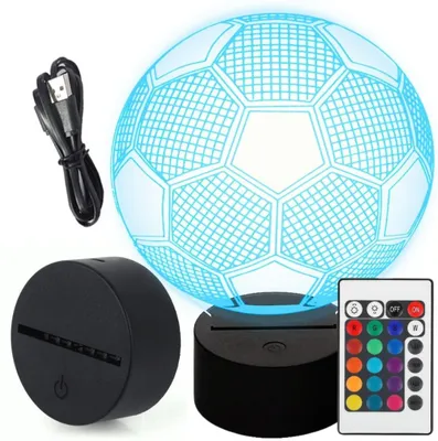Obrázek produktu pro Noční 3D LED lampa - fotbalový míč