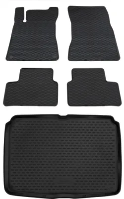 Produktbild von Gummi Kofferraumwanne + Fußmatten Set für Mercedes W247 B-Klasse, Bj. 2018-