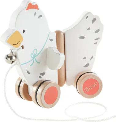 Produktbild von howa Baby Spielzeug Nachziehtier Ziehtier Huhn 'Marry' aus Holz 6024