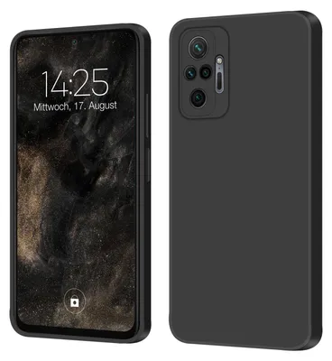 Produktbild von Hülle für Xiaomi Redmi Note 10 Pro Case Cover Bumper Smartphone Softgrip Schutzhülle Farbe: Schwarz