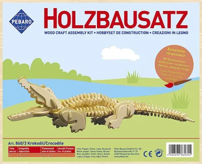 Produktbild von Pebaro Pebaro Holzbaukasten Krokodil