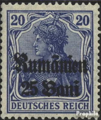 Produktbild von Briefmarken Dt. Militärverw. Rumänien 1918 Mi 11a  postfrisch Germania