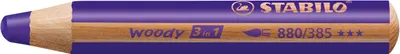 Produktbild von STABILO Multitalentstift woody 3 in 1 rund violett