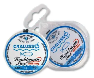 Produktbild von Cralusso Vorfach-Schnur 50m 0,080 bis 0,16mm Größe - 0,09mm