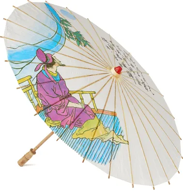 Obrázok produktu pre Čínsky slnečník papier a drevo cca 85 cm