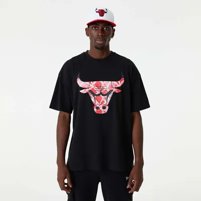 Produktbild von New Era T-Shirt NBA Infill Logo Oversized Chicago Bulls black XL