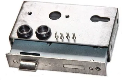 Produktbild von Famanu Schlosskasten 40 mm - Hochwertiges Sicherheitsschloss für Gartentüren und Tore