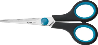 Produktbild von WESTCOTT Schere Easy Grip Länge: 140 mm blau/schwarz