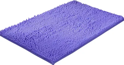 Produktbild von 2 Stuck Badematte rutschfest Badezimmerteppich 40x60 cm - WC Badteppich Flauschige Bodenmatte oder Badvorleger für Dusche, Badewanne und Toilette
