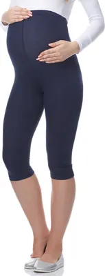 Produktbild von Be Mammy 3/4 Umstandsleggings aus Viskose BE-03 (Marine, 4XL)