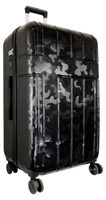 Produktbild von Reisekoffer und Kofferset 3-teilig Hartschale Camo Trolley (schwarz, Größe L)