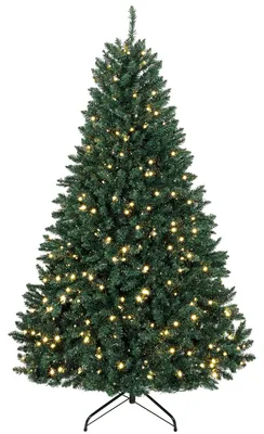 Imagen del producto de Árbol de Navidad artificial HOMCOM, 180 cm, con 1494 puntas y 550 luces LED