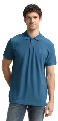 Produktbild von Tom Tailor Herren 1045898 Poloshirt, 38224 - Real Teal Blue, S EU