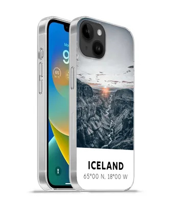 Produktbild von MuchoWow® Handyhülle Schutzhülle Hülle für Apple iPhone 14 Plus - Soft case Island - Sonne - Berge Silikon Softcase Handy Hülle - Abbildung
