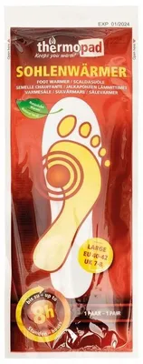 Image de Thermopad 78394, Coussin chauffant pour les pieds, 8 h, 30 pièces, XL, 42-43, Blanc