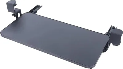 Image de Support de clavier, montage sous table, réglable en hauteur, 20 pouces, noir