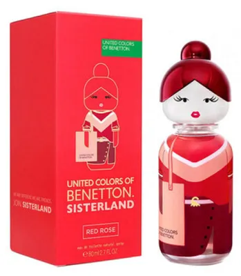 Immagine prodotto di Benetton Sisterland Red Rose, acqua di profumo da donna, 80 ml