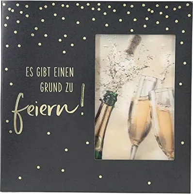 Produktbild von Karte Klappkarte 3D mit Musik & Licht Es gibt einen Grund zu Feiern!