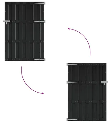 Zdjęcie produktu dla vidaXL Bramka ogrodowa WPC 100 x 150 cm szara