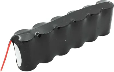 Produktbild von Notleuchtenakku NiCd 7,2V 1800mAh F1x6 Sub-C mit 200mm Kabel einseitig passend für 7,2 V Akkus