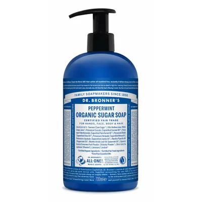 Productafbeelding van Dr. Bronner's Biologische Pepermunt Suzezeep, 710 ml