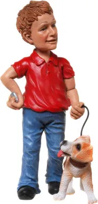 Produktbild von Funny Beruf - Figur Mann mit Hund