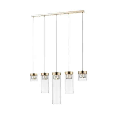 Produktbild von GEM Pendelleuchte transparent, gold 5x G9 max 28W IP20 Zuma line