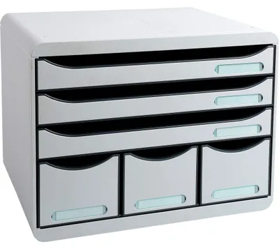 Produktbild von Exacompta Schubladenbox STOREBOX 6 offene Schubladen Office Lichtgrau 306740D