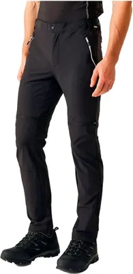 Image de Regatta Mountain Zip Off Pantalon Noir 42 / Short Homme Noir 42