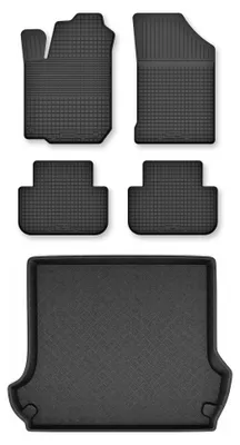Obrázok produktu pre Vaničkové autokoberce + vaňa kufra pre: Toyota Land Cruiser J120 2002-2009 5-dverová verzia 5 ks