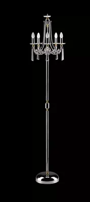Produktbild von Kristall Stehlampe Standlampe Stand Luxus Leuchten Lampen Lampe Silber