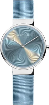Produktbild von Damenarmbanduhr BERING 19031-308 Blau Klassisches Modeaccessoire