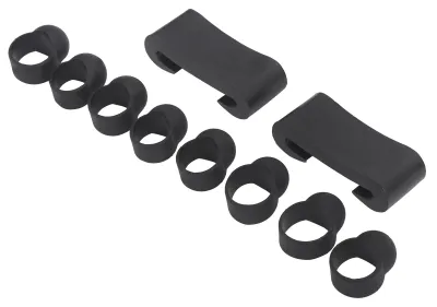 Produktbild von 8PCS Zungentrommel-Fingerhülsen Silikon-Instrumentenzubehör mit 2PCS Drumstick-Haltern