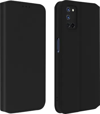 Produktbild von Avizar, Kunstleder Cover Classic Edition für Oppo A72, Oppo A52, Schwarz
