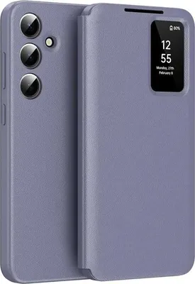 Immagine prodotto di Custodia per Samsung Galaxy S24 FE - Cover portafoglio Phonesta Smart View Window - Viola