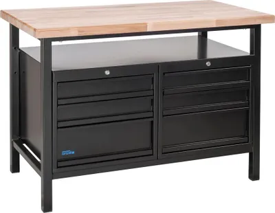 Produktbild von Güde Werkbank P 1200 SS Black Line 1190 x 650 x 850 mm Robuste Profi-Qualität