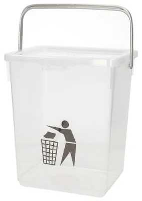Produktbild von Plasticforte Gft Abfallbehalter - 5L - abschliesbar - 20 x 17 x 23 cm