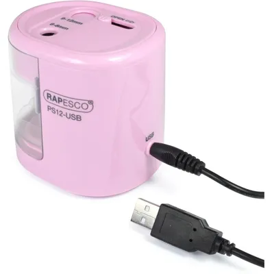 Produktbild von Anpitzer PS12-USB elektrisch rosa.