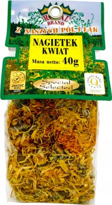 Obrázok produktu pre Sušené celé kvety nechtíka lekárskeho okvetné lístky čajové bylinky 40G poľština