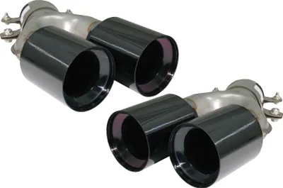 Produktbild von Auspuff Schalldämpfer Tipps für BMW 5 G30 G31 G38 16-20 6 G32 16-20 540i Look Schwarz