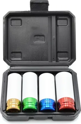 Obrázek produktu pro GEKO Nástrčné rázové hlavice 1/2" na ALU disky 17, 19, 21, 22 mm G10511