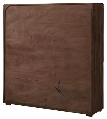 Immagine prodotto di MASSIVMOEBEL24 | BARK #207 Vetrina in legno di acacia laccato / marrone 145x40x153