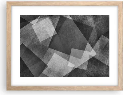 Produktbild von Gerahmtes Poster - Rahmen in heller Eiche - Abstraktion modern - 40x30 cm - Wand Bild - Wanddeko - Wandbilder - Wandposter - Bilderrahmen - Bilder - Kunstdruck - Wandbild - P2NAA40x30-3996