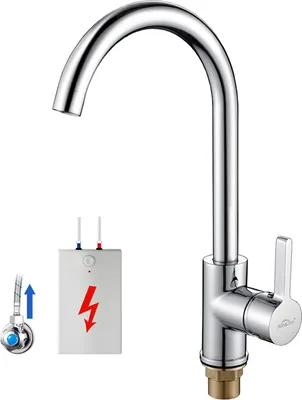 Produktbild von Niederdruck Küchenarmatur Wasserhahn Küche für Wasserboiler, 360° Drehbar Mischbatterie für Küche