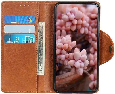 Produktbild von Kunstleder-Portemonnee-Case für Smartphone, braun