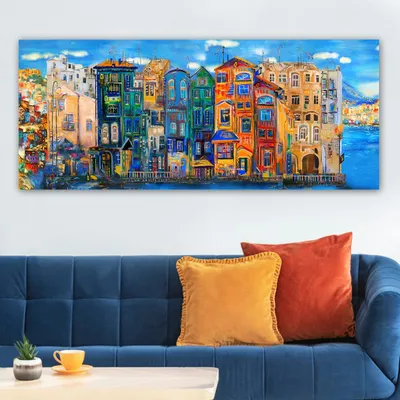 Image de Wallity, YTY233816548_50120- ERN1393, Coloré, tableaux sur toile, 50 x 120, 100% toile