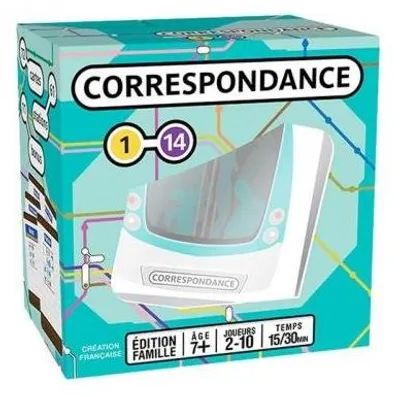 Imagen del producto de Correspondance (Edición francesa) – Juego de mesa – Topi Games – 2-10 jugadores – 7+