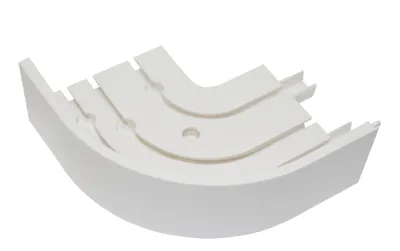 Produktbild von Gardinia Rundbogen P2Ü weiß 13,5/13,5 cm