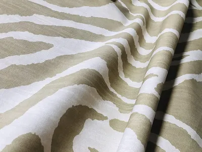 Zebra-Streifenstoff Beige/Creme, 100% Baumwolle, 138 cm breit, 1 Meter